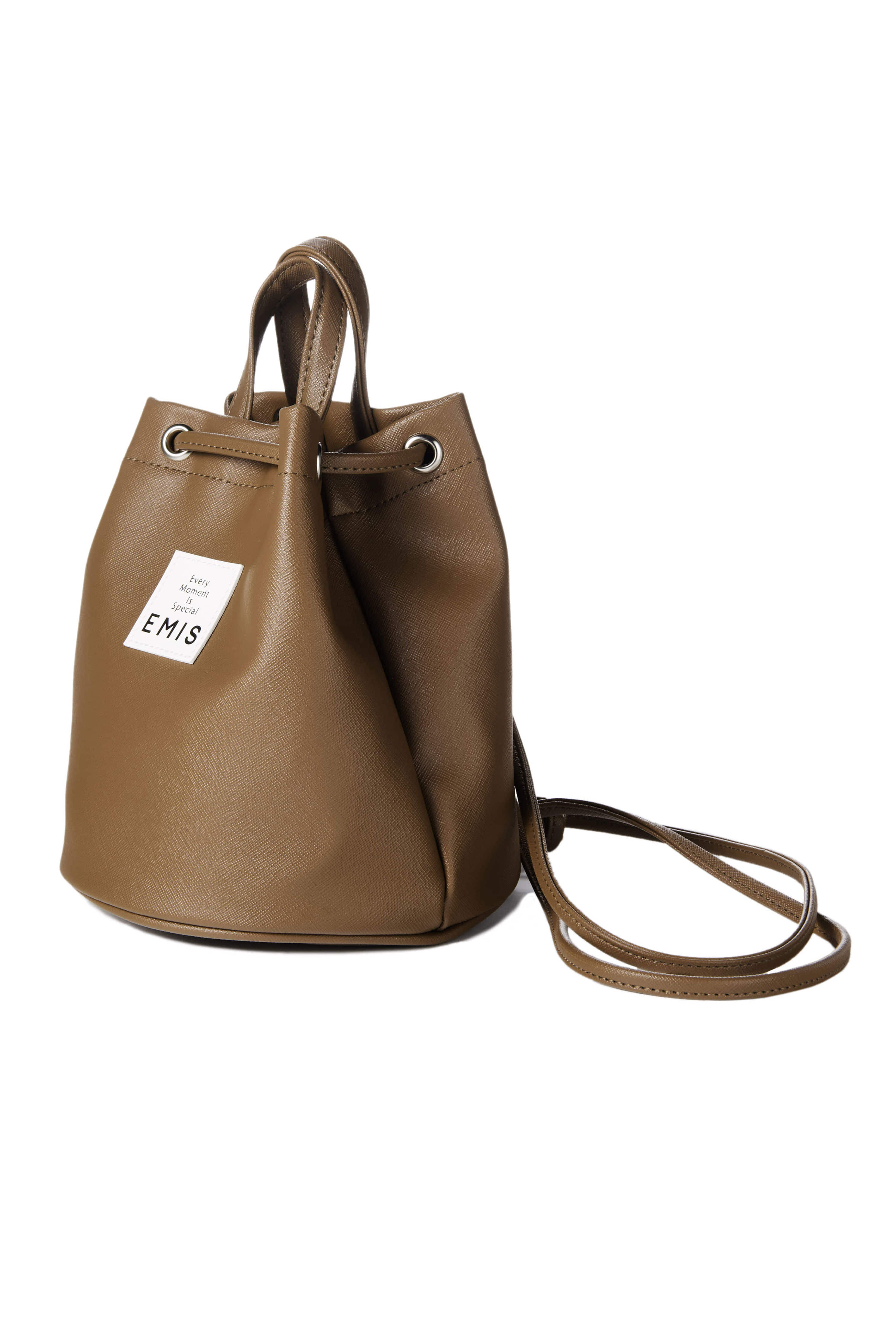 LEATHER MINI BACK PACK-BROWN