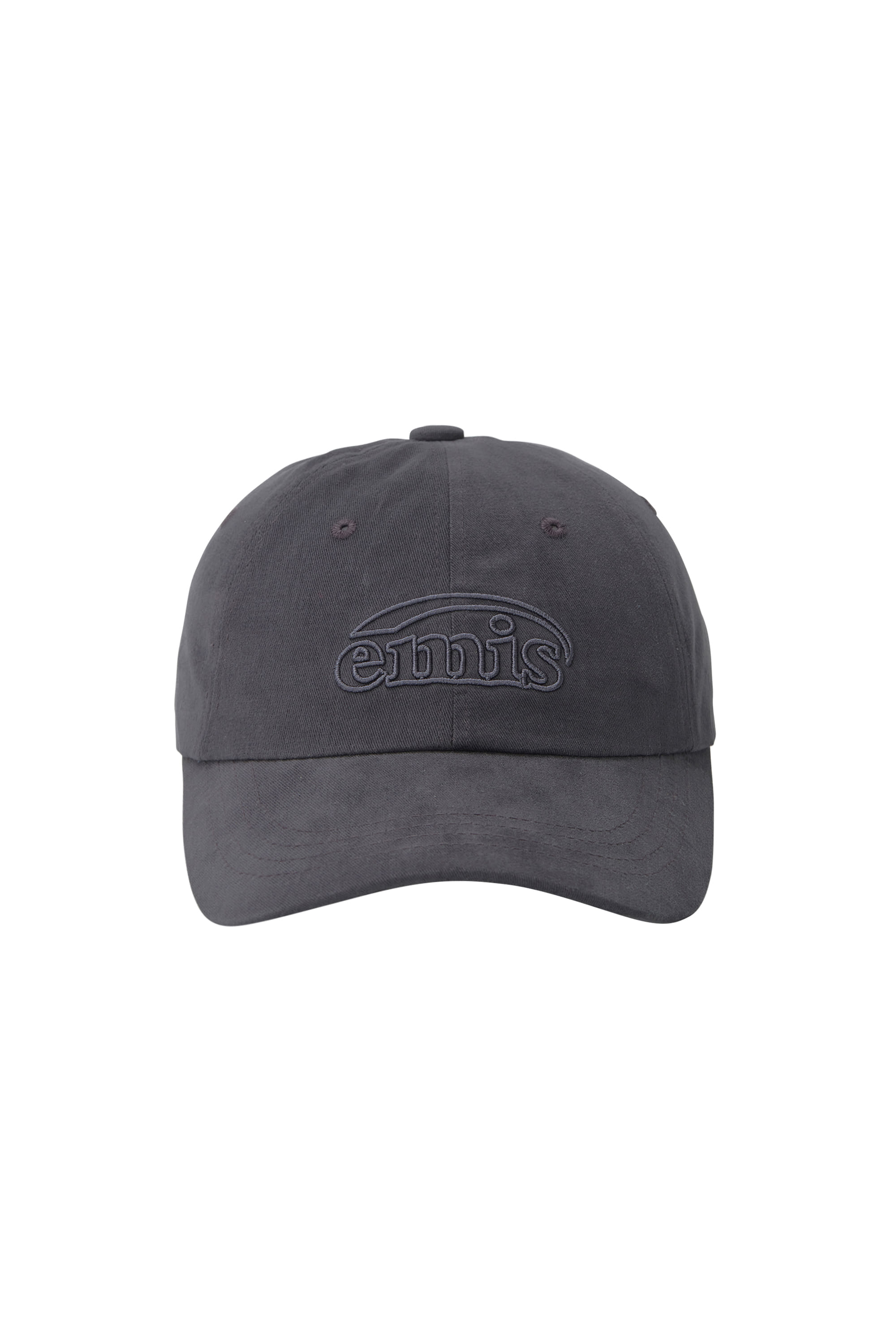 COTTON BRUSHED BALL CAP-CHARCOAL