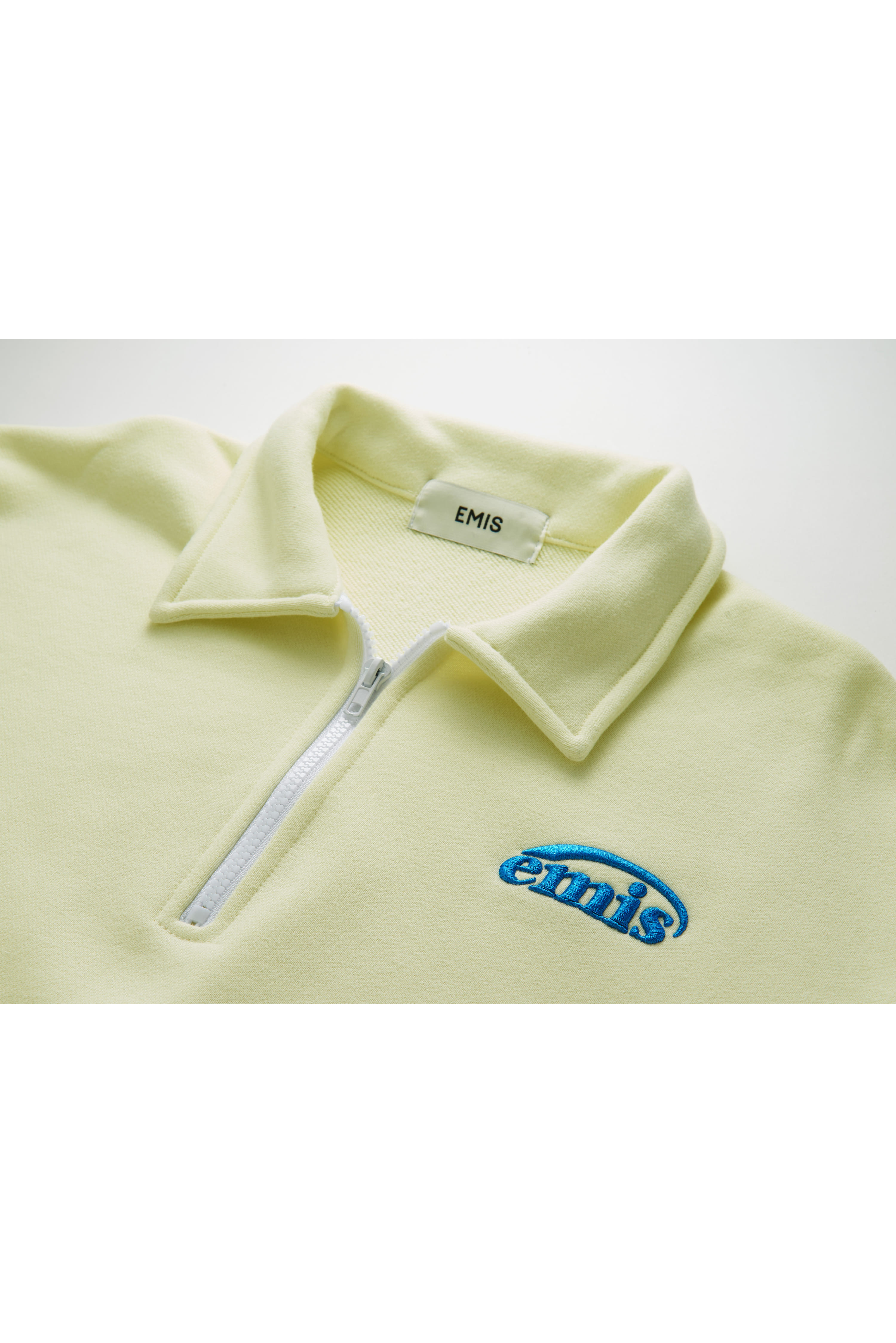 22SS NEW LOGO CROPPED ZIP UP-LIGHT YELLOW