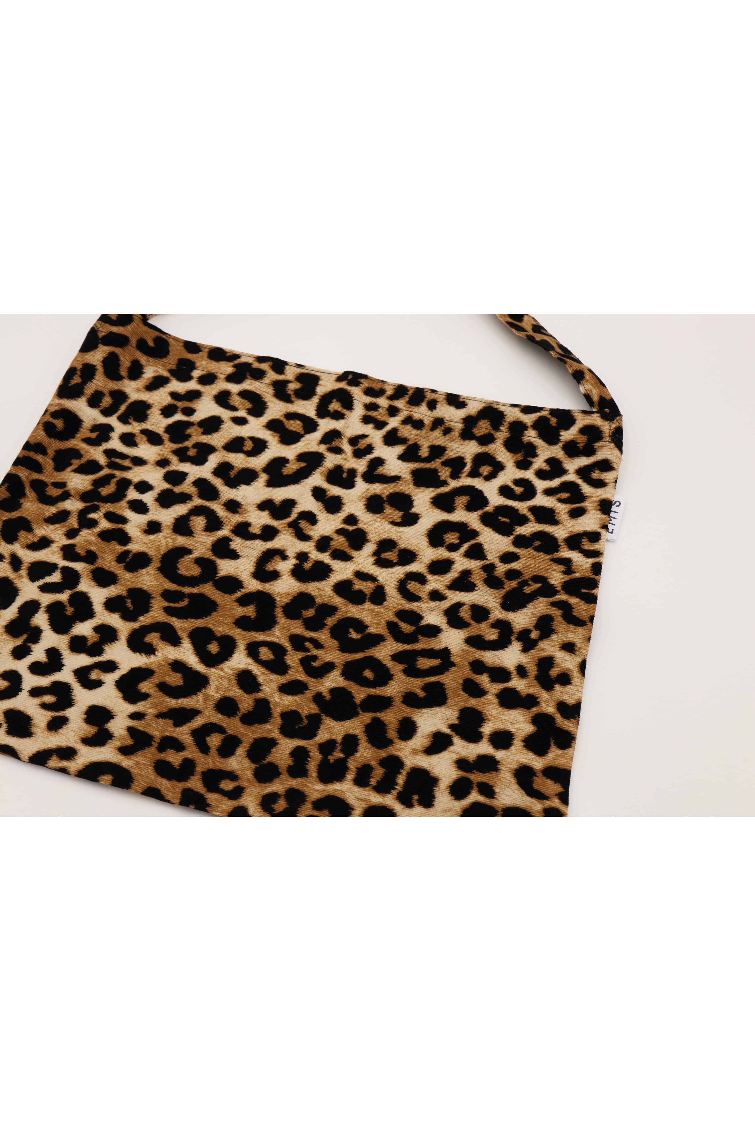 New Leopard Corduroy Eco Bag-Beige
