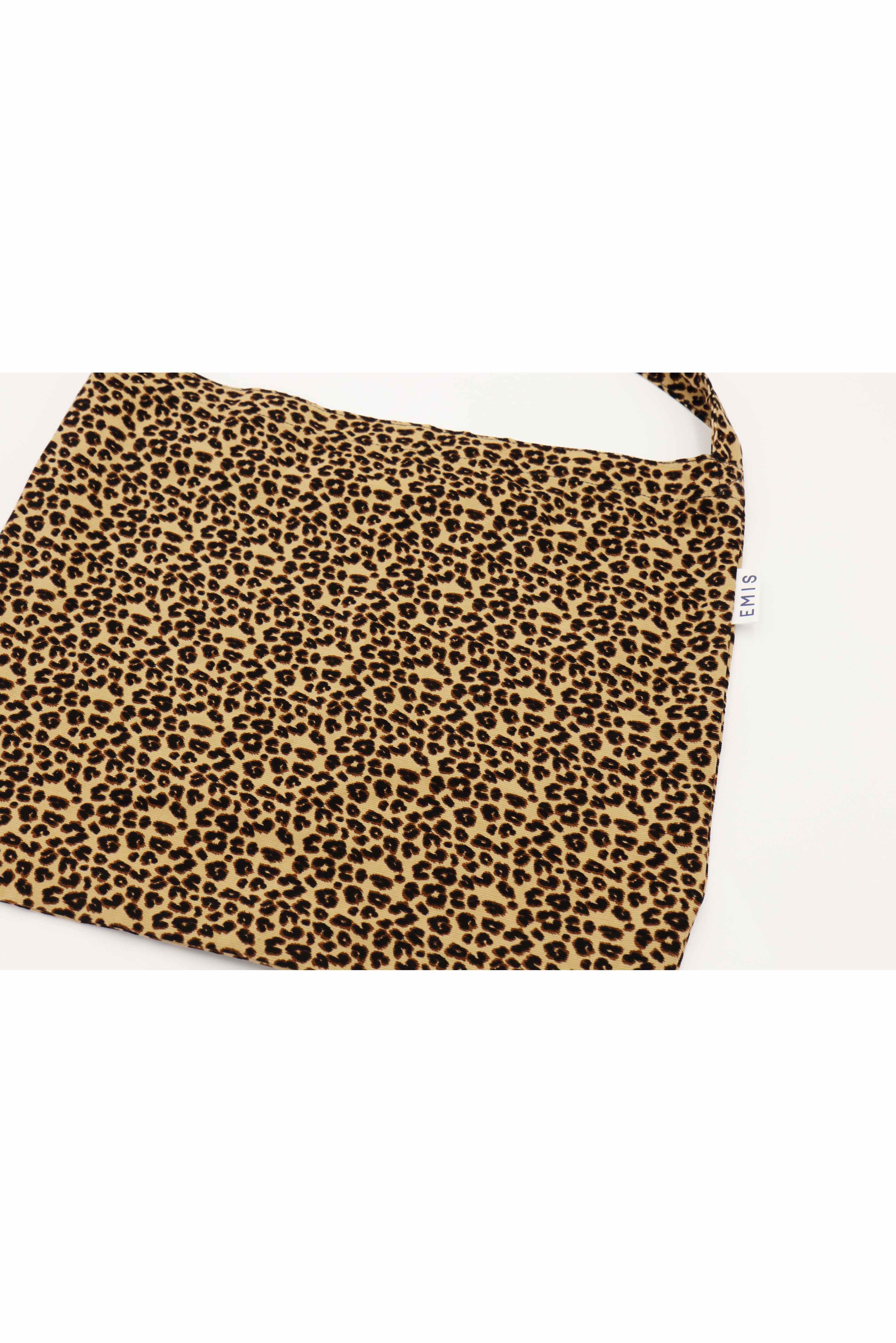 Beige Leopard  Eco Bag(Corduroy)