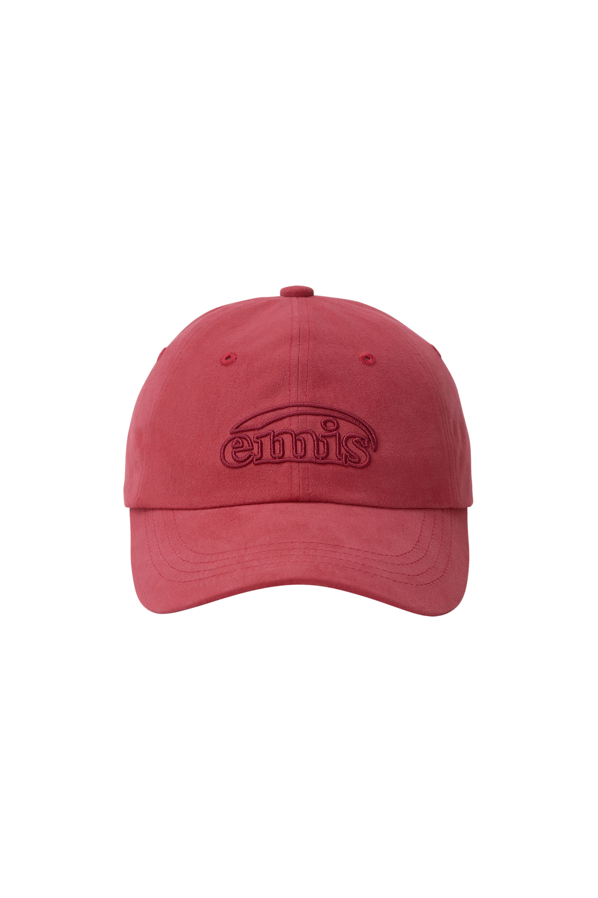 COTTON BRUSHED BALL CAP-RED