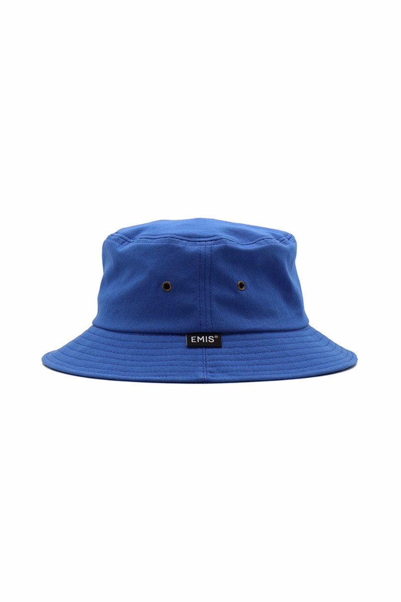 Basic Cotton Bucket Hat-Blue