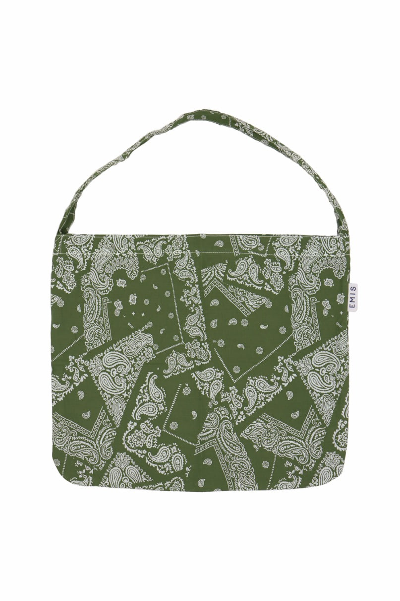 Khaki Paisley Eco Bag