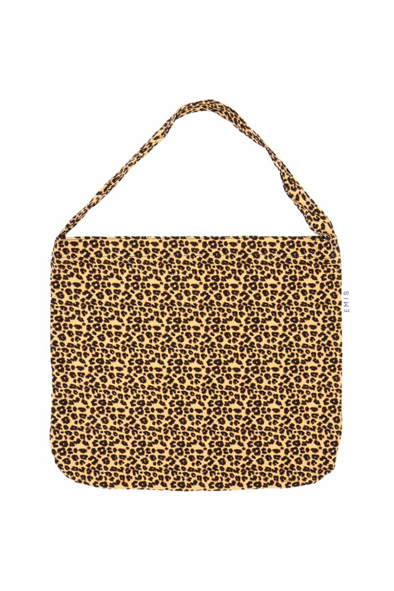 Beige Leopard  Eco Bag(Corduroy)