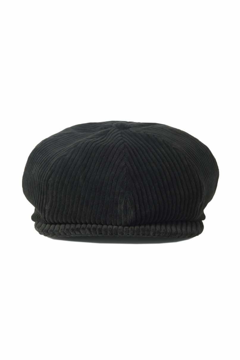 NEWSBOY CAP-BLACK