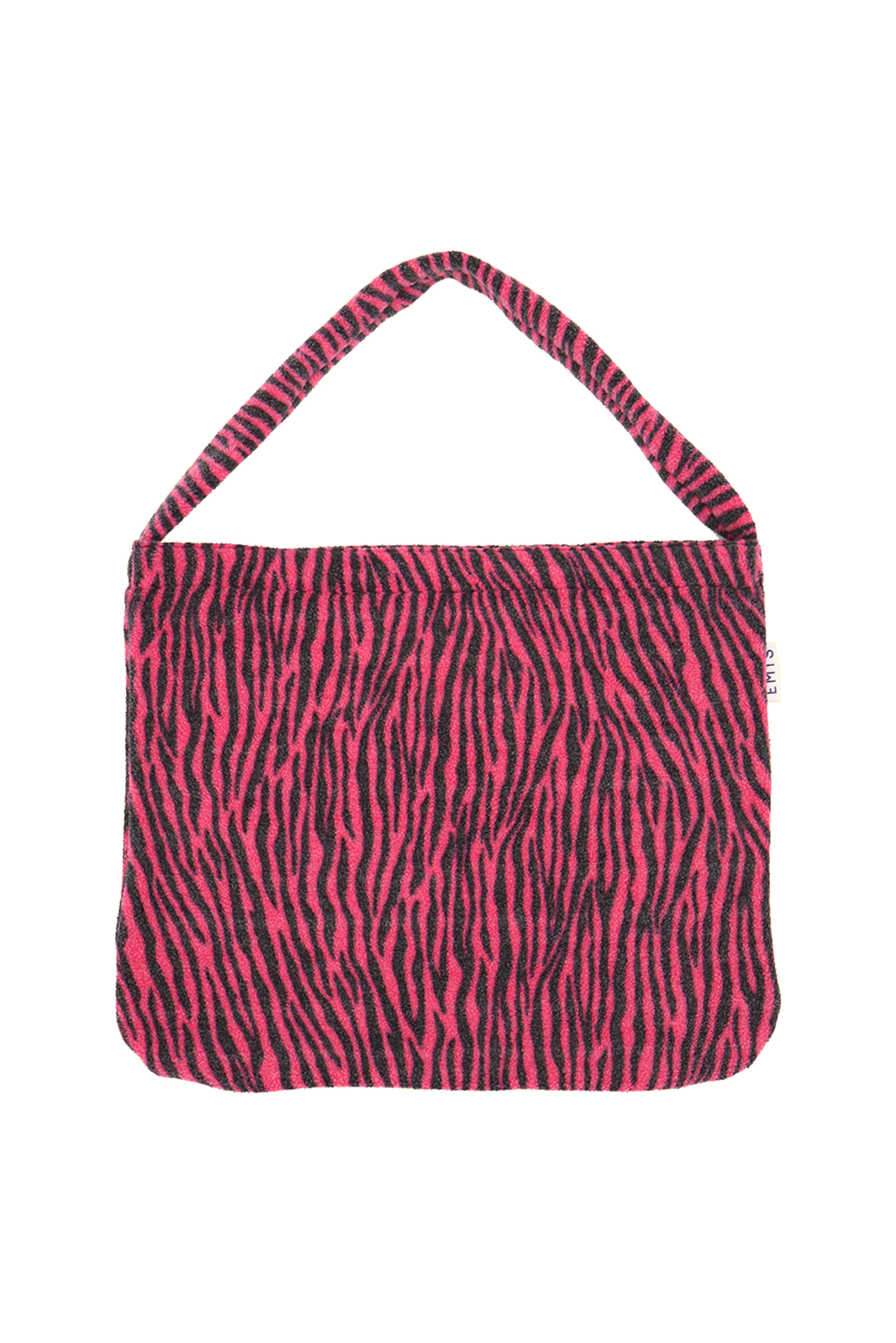 Zebra Fleece Eco Bag-Pink
